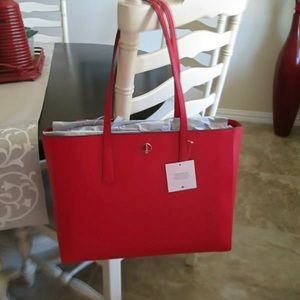 Kate Spade Molly Large Work Tote in Hot Chili